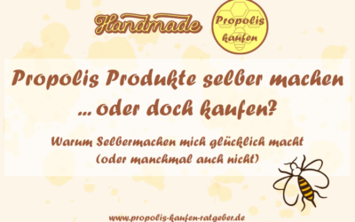 Propolis Produkte selber machen … oder doch kaufen?